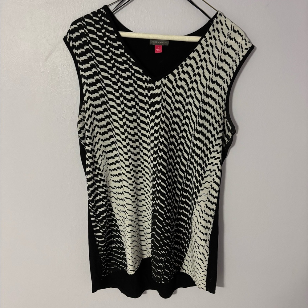 Vince Camuto Patterned Tank Top